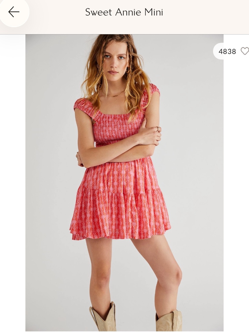 Free People Sweet Annie Mini Dress